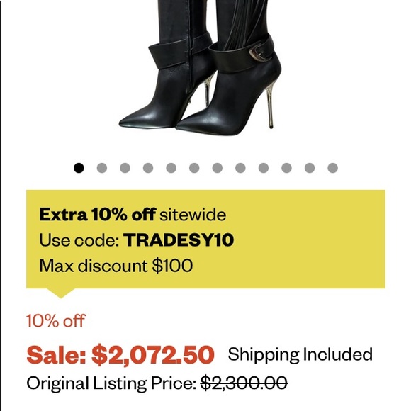 ❤️keeping VERSACE OTK over the knee boots black tassel - Picture 12 of 16